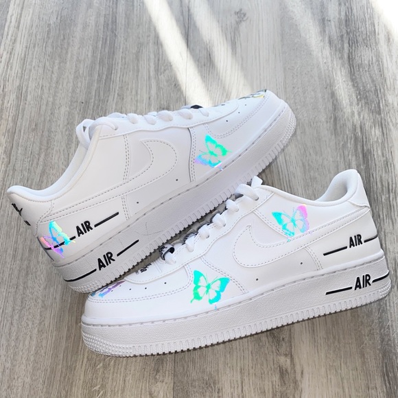 Nike air force 1 custom butterfly 🦋 reflective - Picture 4 of 7